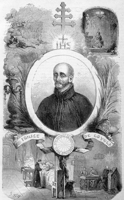 Portrait of Saint Ignatius of Loyola, founder of the Society of Jesus (1491-1556) - in 