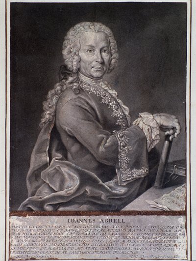 Portrait of Swedish Composer and Violinist Johan Joachim Agrell by Unknown artist