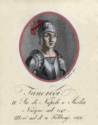 Portrait of Tancrede de Lecce (Tancredi) king of Sicily and Naples (1140-1194) by Unknown artist