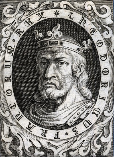 Portrait of Thierry II (? - 613), King of Burgundy and Austrasia by Unknown artist