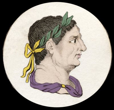Portrait of Vitellius (15-69), Roman Emperor (19th century engraving) by Unknown artist