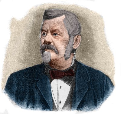 Portrait of Wilhelm Jordan (1842-1899) German geodesist. by Unknown artist