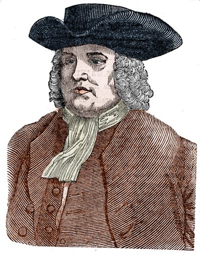 Portrait of William Penn (1644-1718) Founder of Pennsylvania. English religious reformer and columnist. by Unknown artist