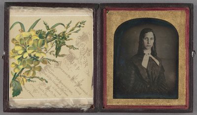 Portrait of a Doleful-looking Woman with Ringlets by Unknown artist