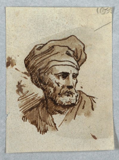 Portrait of a Man with Cap by Unknown artist