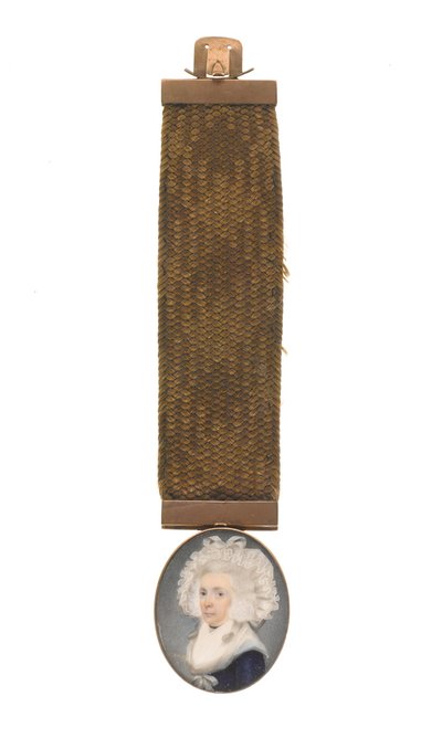 Portrait of a woman, thought to be Susannah Eveleigh, wife of William Eveleigh by Unknown artist