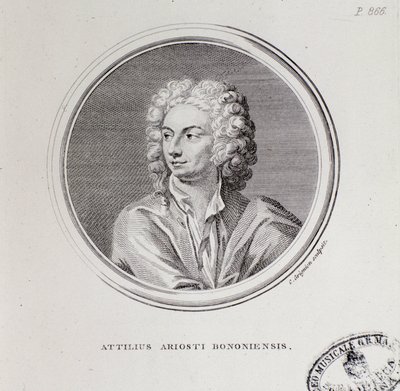 Portrait of Italian Composer Attilius Ariosti by Unknown artist