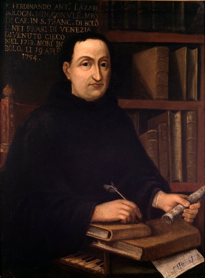 Portrait of Italian Composer Ferdinando Antonio Lazari (18th Century) by Unknown artist