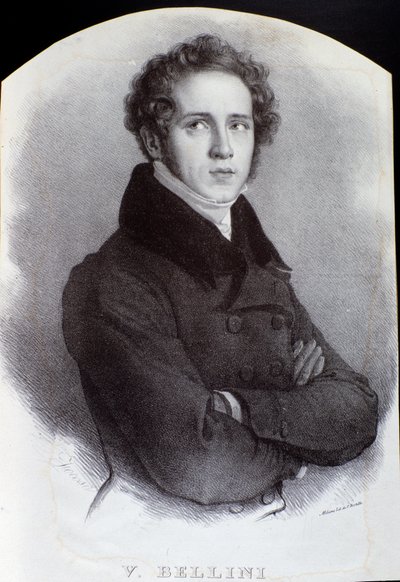 Portrait of Italian Composer Vincenzo Bellini by Unknown artist