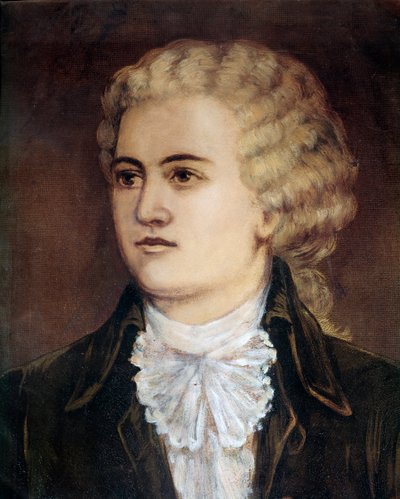 Portrait of the Austrian composer Wolfgang Amadeus Mozart (1756-1791) at the time of his stay in Prague in 1786 by Unknown artist