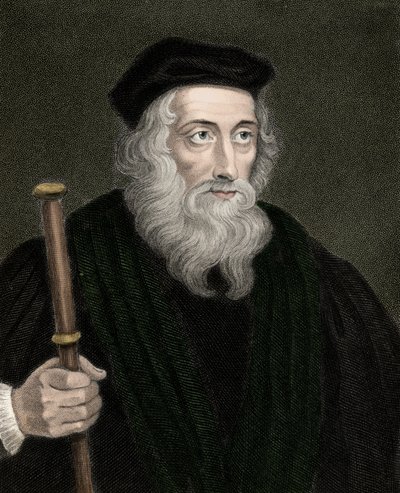 Portrait of the English theologian and reformer John Wyclif by Unknown artist