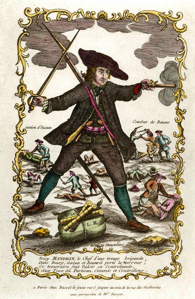 Portrait of the French brigand Louis Mandrin by Unknown artist