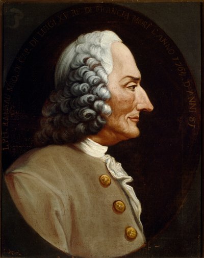 Portrait of the French composer Jean Philippe Rameau by Unknown artist