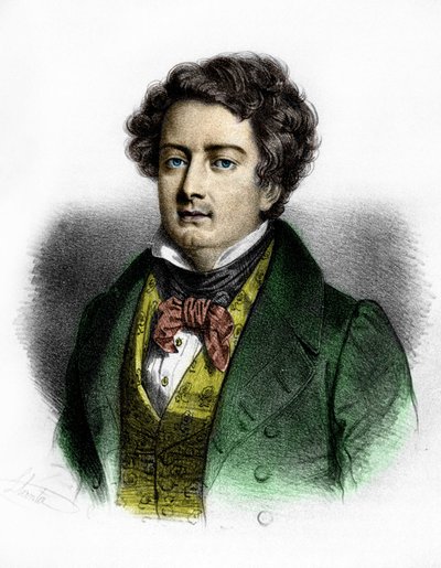 Portrait of the French tenor Adolphe Nourrit. by Unknown artist