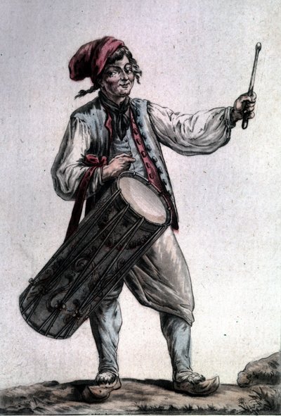Portrait of the French tenor Antoine Trial (1736 - 1795) in the role of Père la Joie in “The Harvesters” by André Modeste Grétry (Paris 1787) by Unknown artist