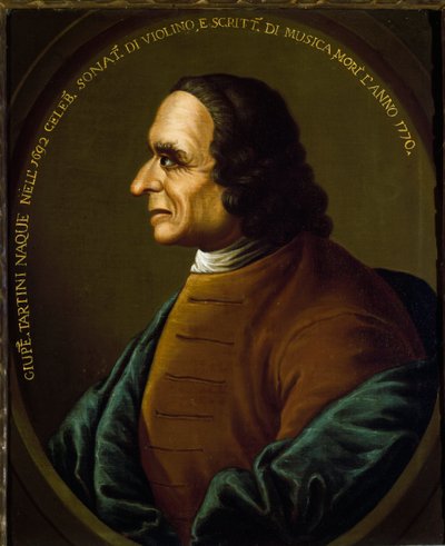 Portrait of the Italian composer and violinist Giuseppe Tartini by Unknown artist