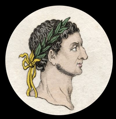 Portrait of the Roman Emperor Otho (Marcus Otho Caesar Augustus) (32-69) (19th century engraving) by Unknown artist