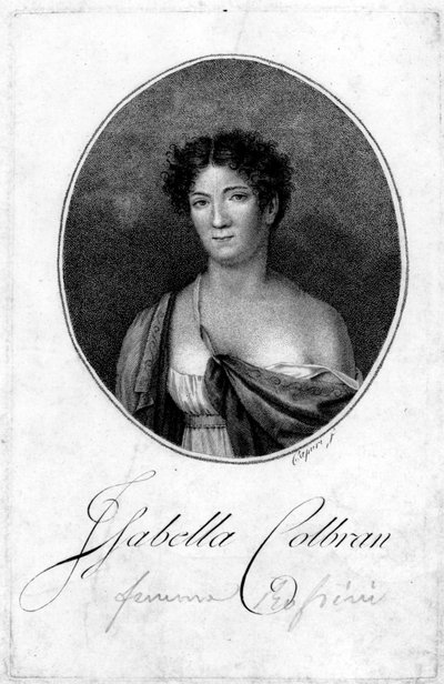 Portrait of the Spanish singer Isabelle Colbran by Unknown artist