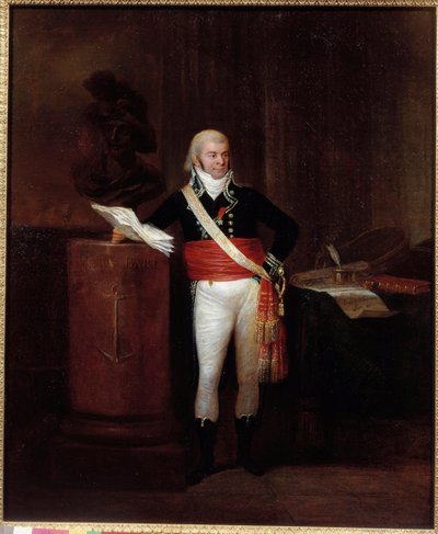 Portrait of the citizen Emmery, mayor of Dunkirk, supporting the bust of Jean Bart by Unknown artist