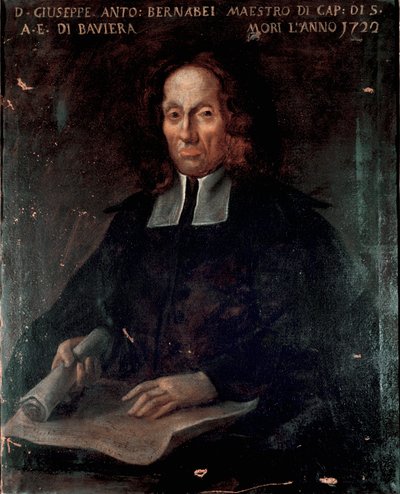 Portrait of the composer Giuseppe Antonio Bernabei (1649-1732). Anonymous painting. 18th century. Bologna, Civico Museo Bibliografico Musicale by Unknown artist