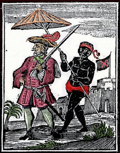 Portrait of the pirate Henry Every (engraving) by Unknown artist