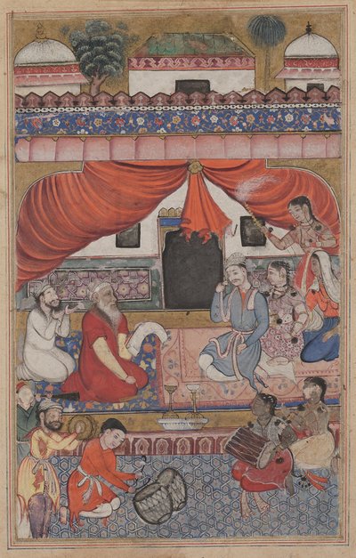 Preparation for the marriage of Mahmuda to the Young Vizier, from a Tuti-nama (Tales of a Parrot): Thirty-third Night by Unknown artist