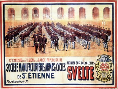 Presentation of the cycling company of the Legion of the Republican Guard: Société manufacturière d