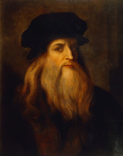 Presumed self-portrait by Leonardo da Vinci (1452-1519) by Unknown artist
