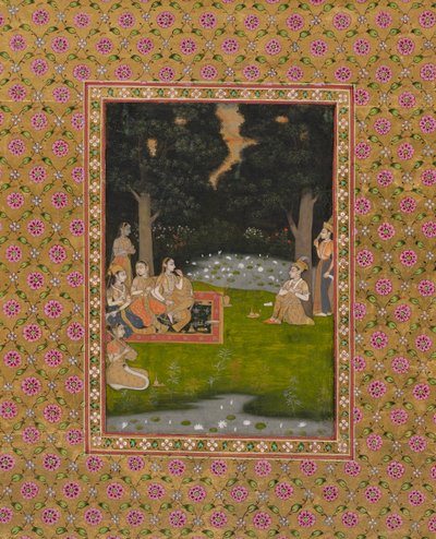 Princely Ascetic in the Forest Visited by Ladies by Unknown artist