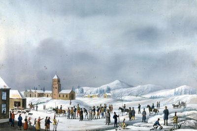 Prisoners of the Russian Campaign in Transfer from Nerva to Novgorod, March 1814. Rome, Museo Napoleonico by Unknown artist