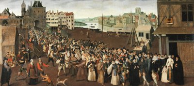 Procession de la Ligue sur la place de Grève by Unknown artist
