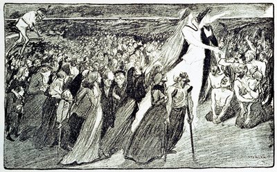Procession During the Pilgrimage in Lourdes (Illustration for 