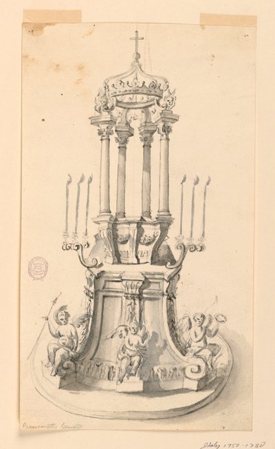 Project: A Scaffolding for the Exhibition of the Host (or of a Relic) by Unknown artist