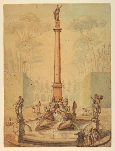 Project for a Fountain in a Park by Unknown artist