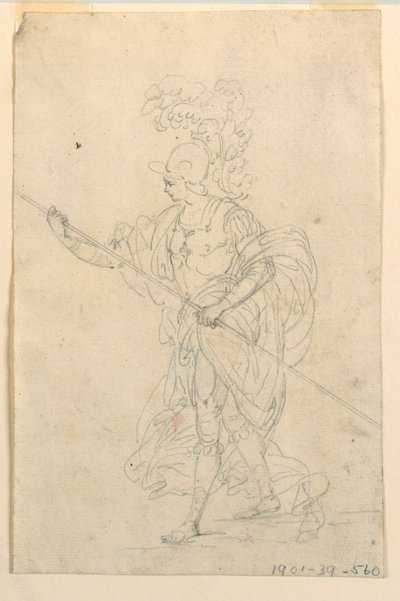 Project for a Theatrical Costume of a Classical Warrior by Unknown artist