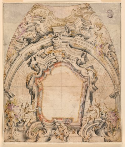 Project for the Painted Decoration of a Dome by Unknown artist