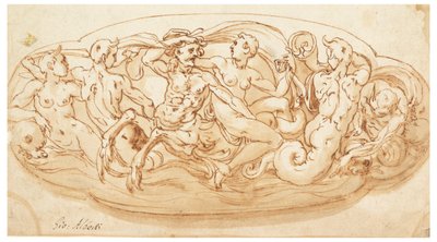 Project for the decoration of a silver plate by Unknown artist