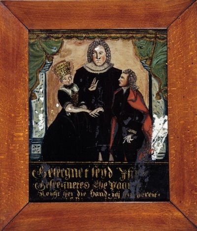 Protestant marriage in Alsace: the blessing of the spouses by Unknown artist