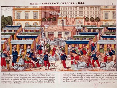 Prussian War: Railway Carriages Used as Ambulances by Unknown artist