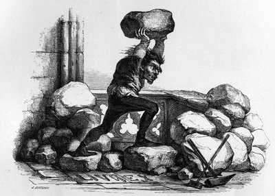 Quasimodo in Notre Dame de Paris by V. Hugo by Unknown artist