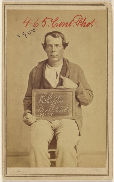 R. Giffin, M 14th N.T.H.A. 20175 D., Civil War victim by Unknown artist