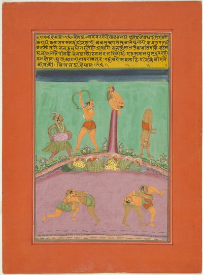 Ragini Desakh, Page from a Jaipur Ragamala Set by Unknown artist