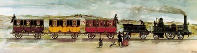 Railway Line Between Barcelona and Mataro Inaugurated October 28 by Unknown artist