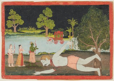 Rama and Lakshmana Slay the Demon Giant Viradha, from a Ramayana by Unknown artist