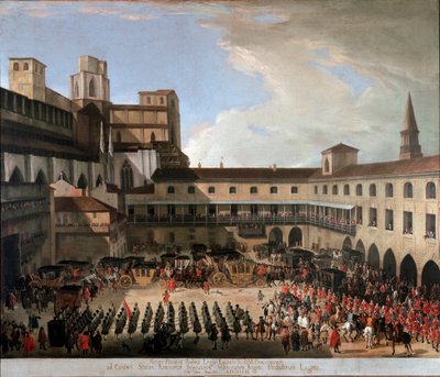 Reception in Milan of Venetian Ambassadors by Emperor Charles VI in 1711 by Unknown artist