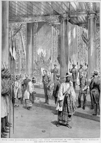 Reception of Lord Dufferin by the King of Burma by Unknown artist