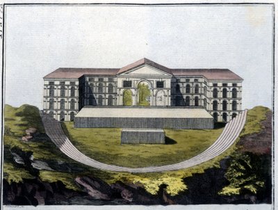Reconstruction of the Greek Theatre of Bacchus in Athens, from 