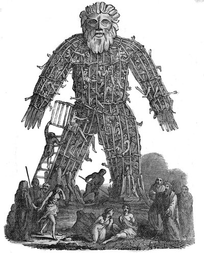 Religion of the Gauls: Human sacrifice among the Gauls by Unknown artist