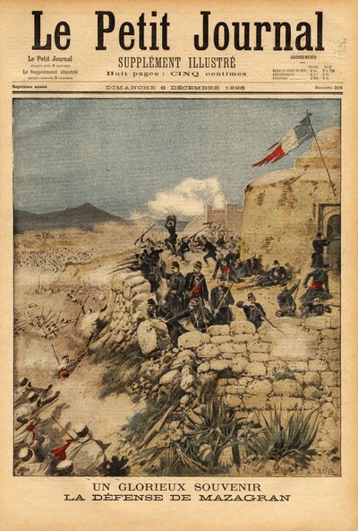 Remembrance of the Defense of Mazagran, Battle from 3 to 6 February 1840, Against the Army of Abd el Kader by Unknown artist