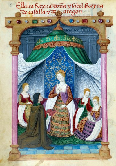 Representation of Queen Isabella of Portugal surrounded by her companions by Unknown artist